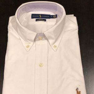 Ralph Lauren slim fit stretch oxford (white)